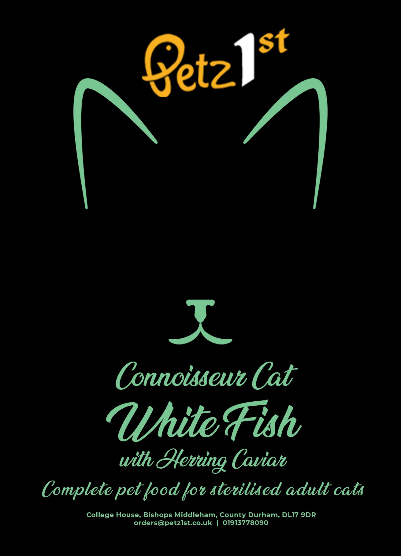 Connoisseur Grain Free Sterilised Adult Cat Food - White Fish with Herring Caviar