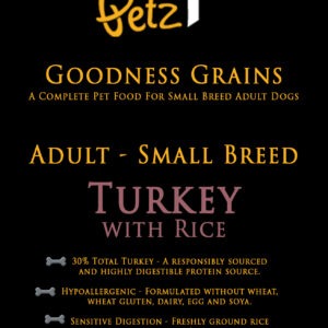 Goodness Grains Adult Dog Small Breed Turkey with Rice