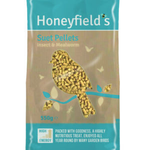 Honeyfield Suet MWorm Insect Pell 8x550g