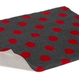 Vetbed Charc Polka Red Nonslip 26x20inch