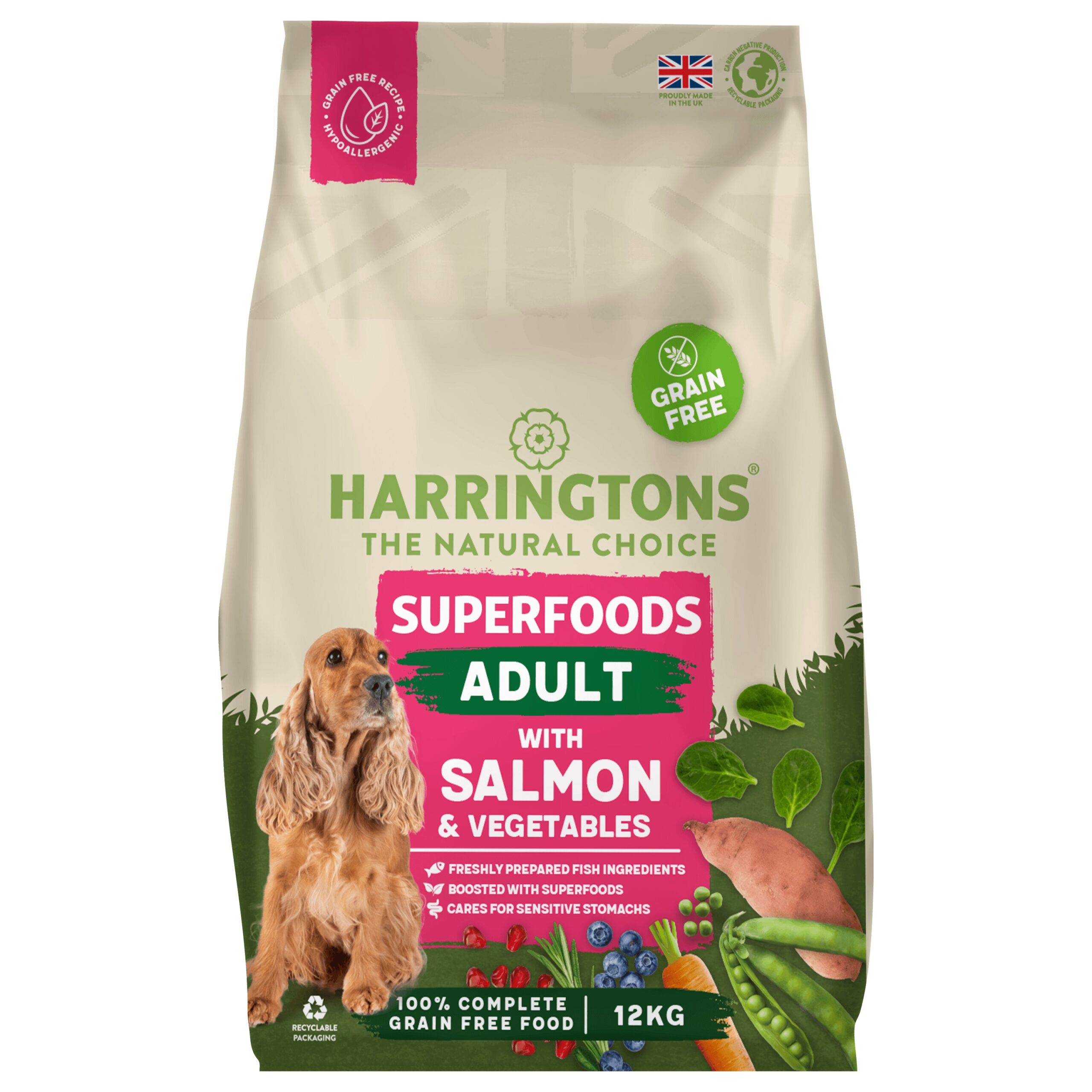 Harringtons Dog GF Superfood Salm 12kg