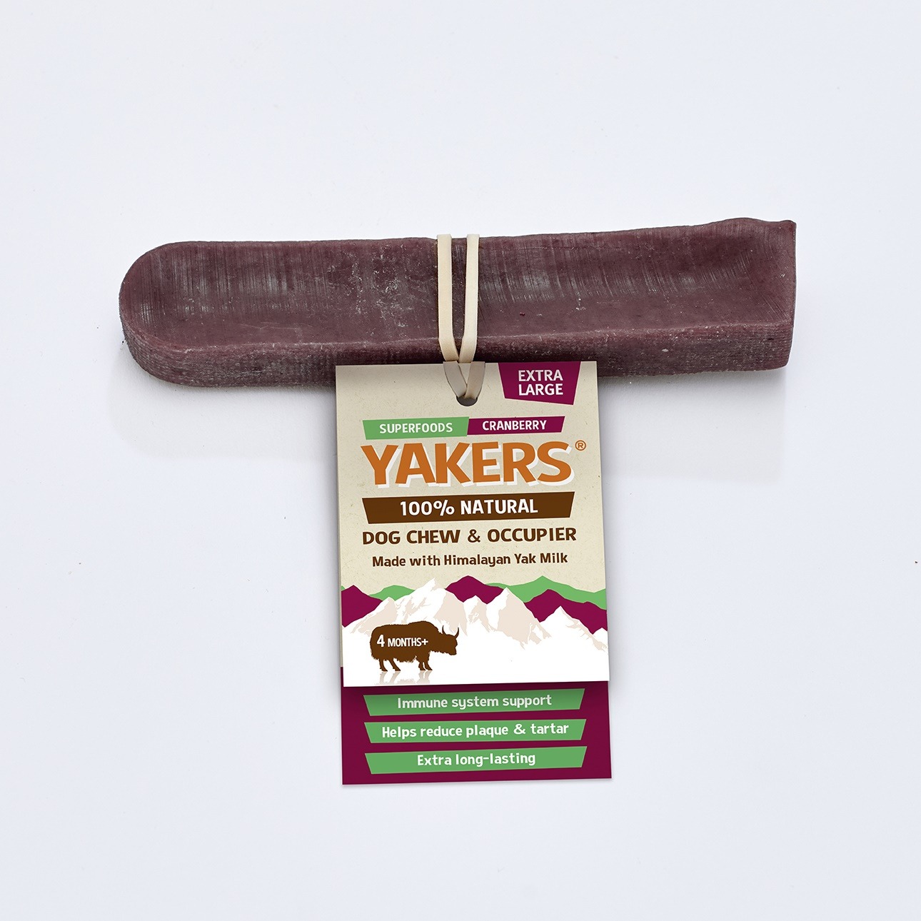 Yakers Cranberry Dog Chew XL