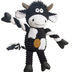 HOP Cow Jumbo Cord Dog Toy