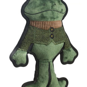 HOP Green Tweed Frog Dog Toy