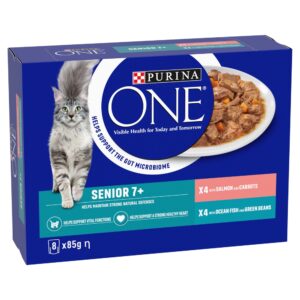 (Discontinued) Purina One Senior Sal/OF Pch 5x8x85g