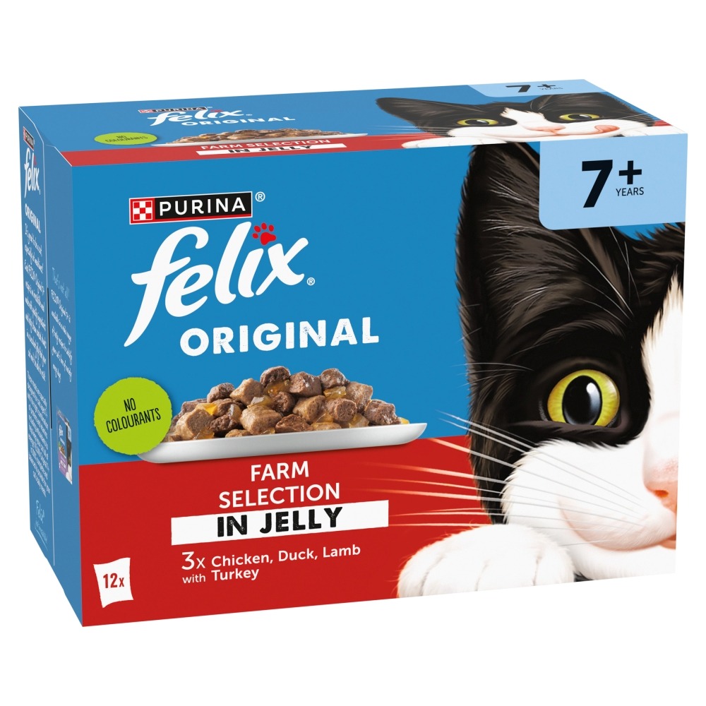 (Discontinued) Felix Pch Orig Sen 7+ Farm CIJ 4x12x85g