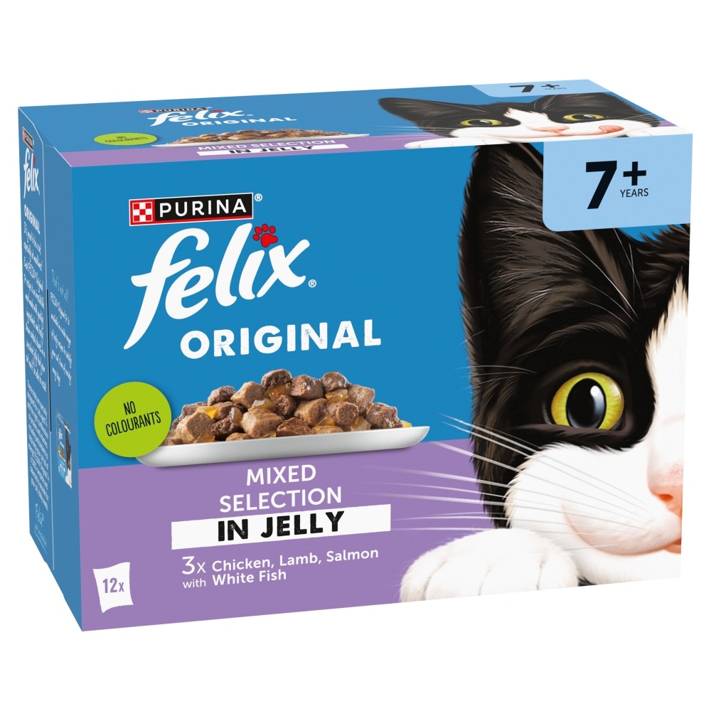 (Discontinued) Felix Pch Orig Sen 7+ Mix CIJ 4x12x85g