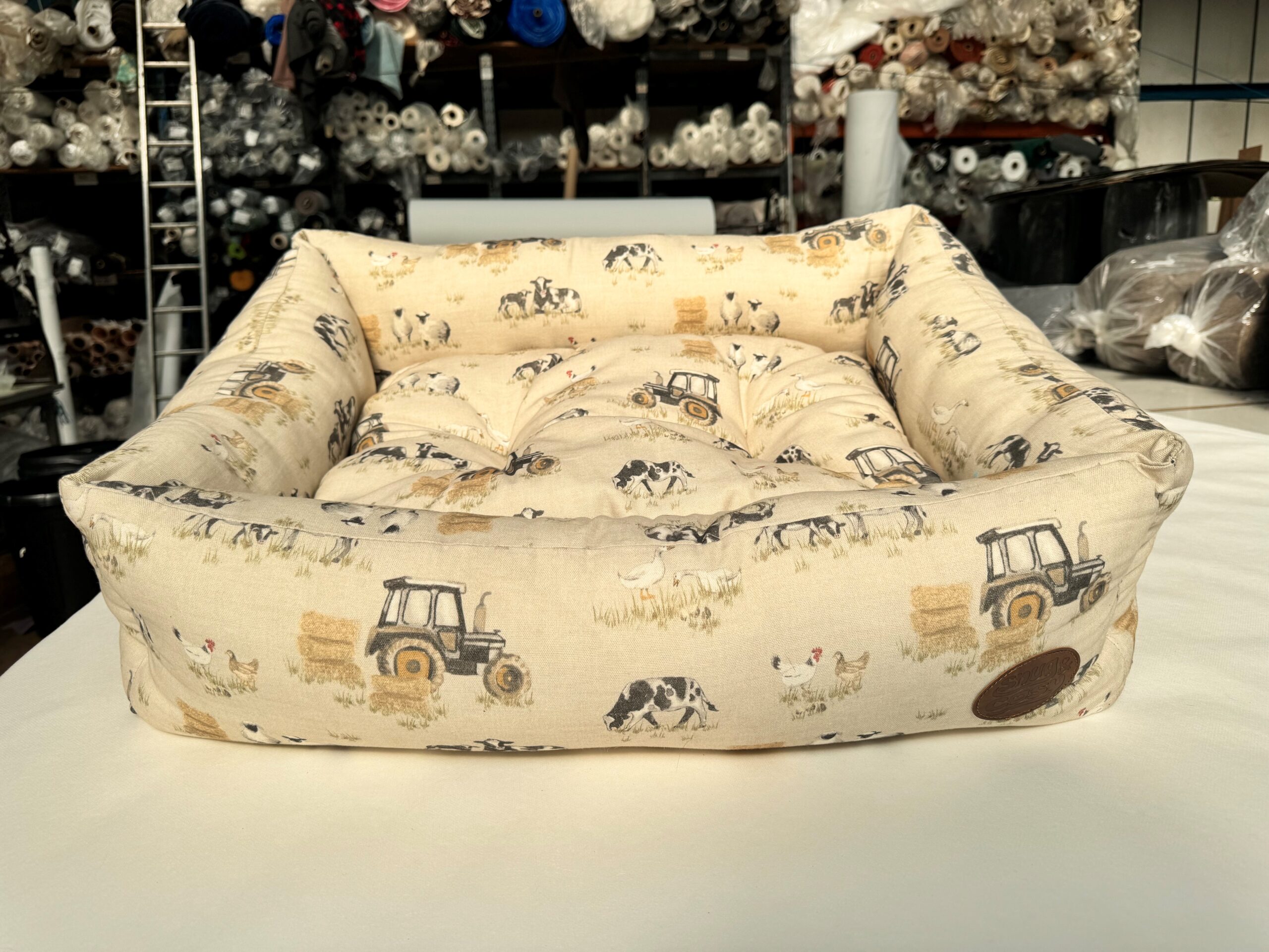 Snug&Cosy Farmyard Cream Rectangle 76cm
