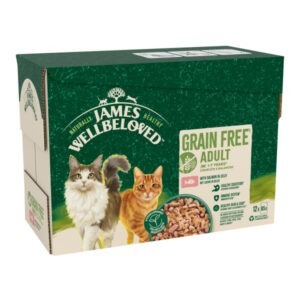 JW Cat Adult GF Salmon Jel Pch 4x12x85g
