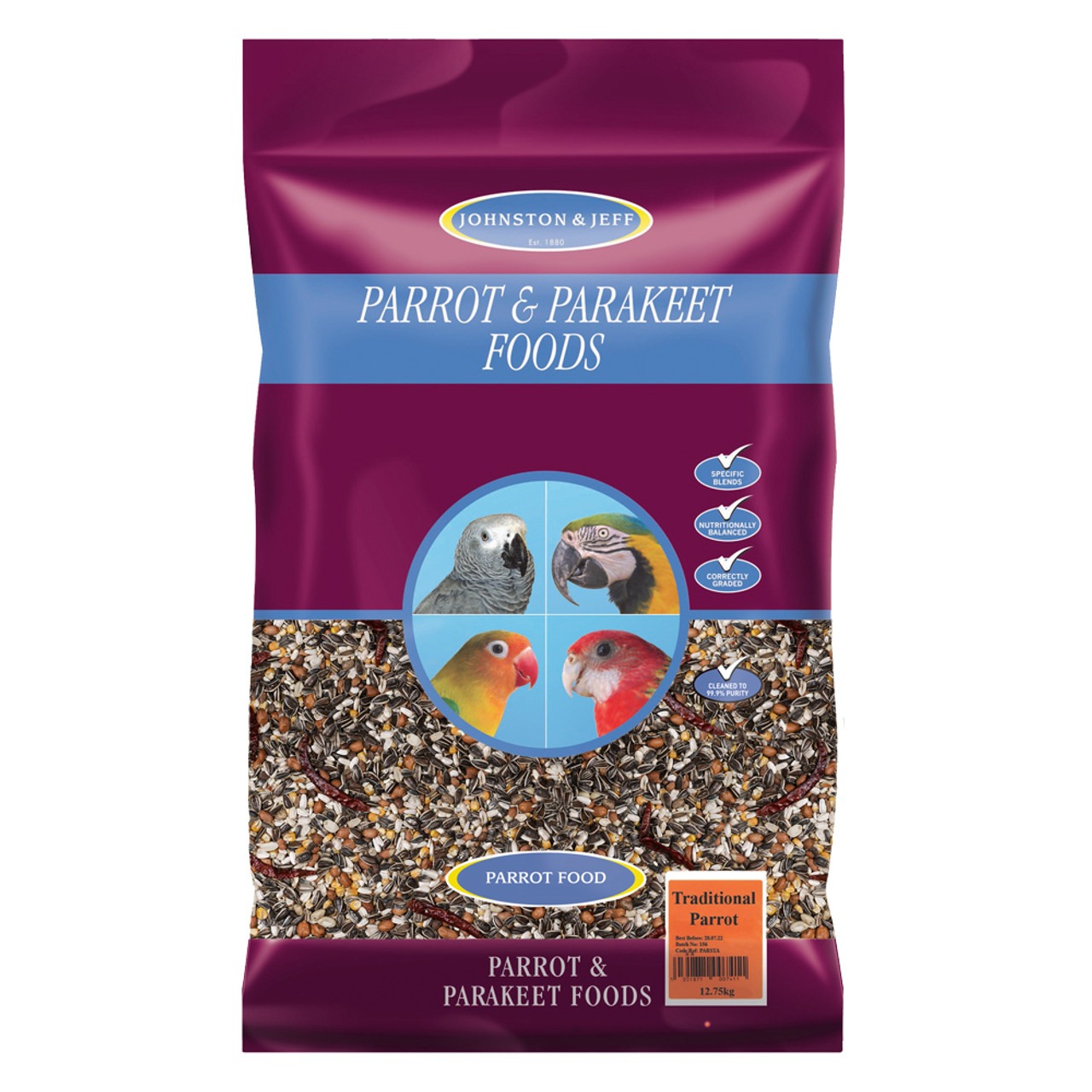 JJ Traditional Parrot Food 12.75k