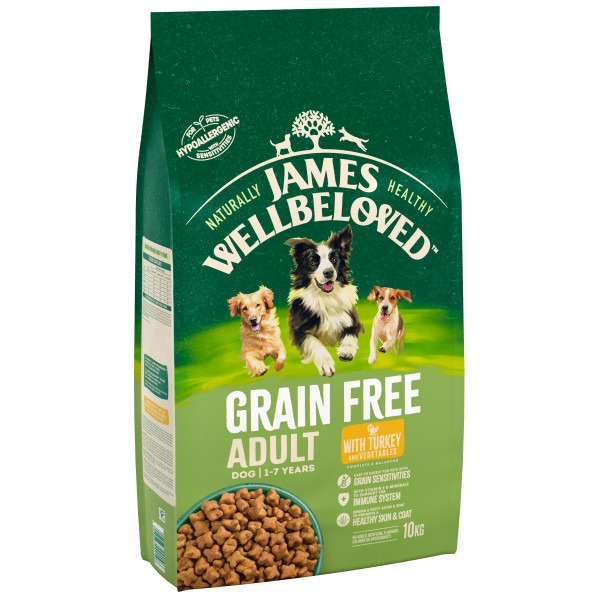JW Dog Adult GF Turkey & Veg 10 kg