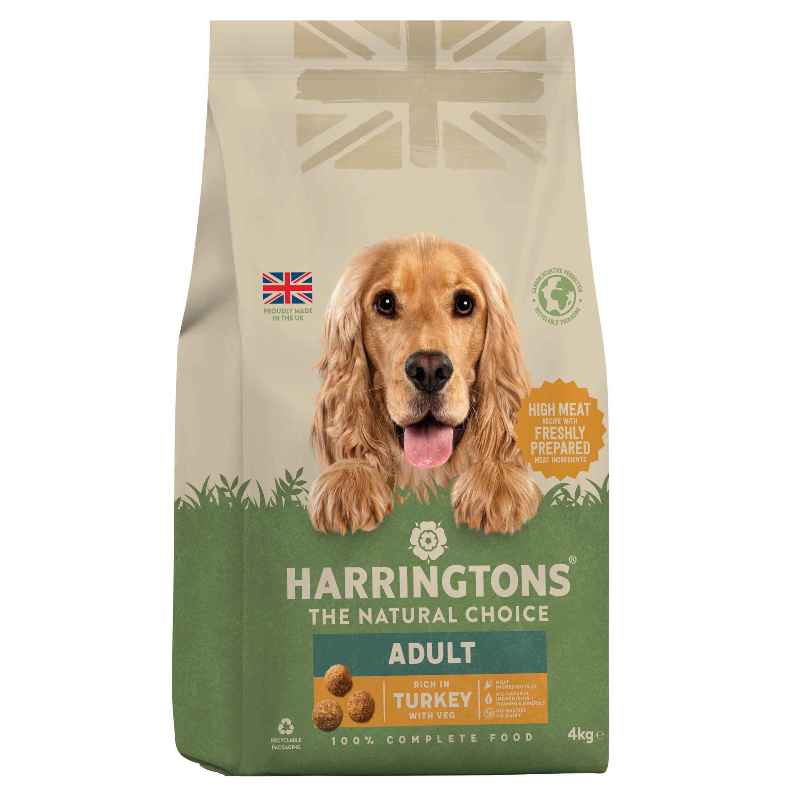 Harringtons Dog Turkey & Veg 3x4kg
