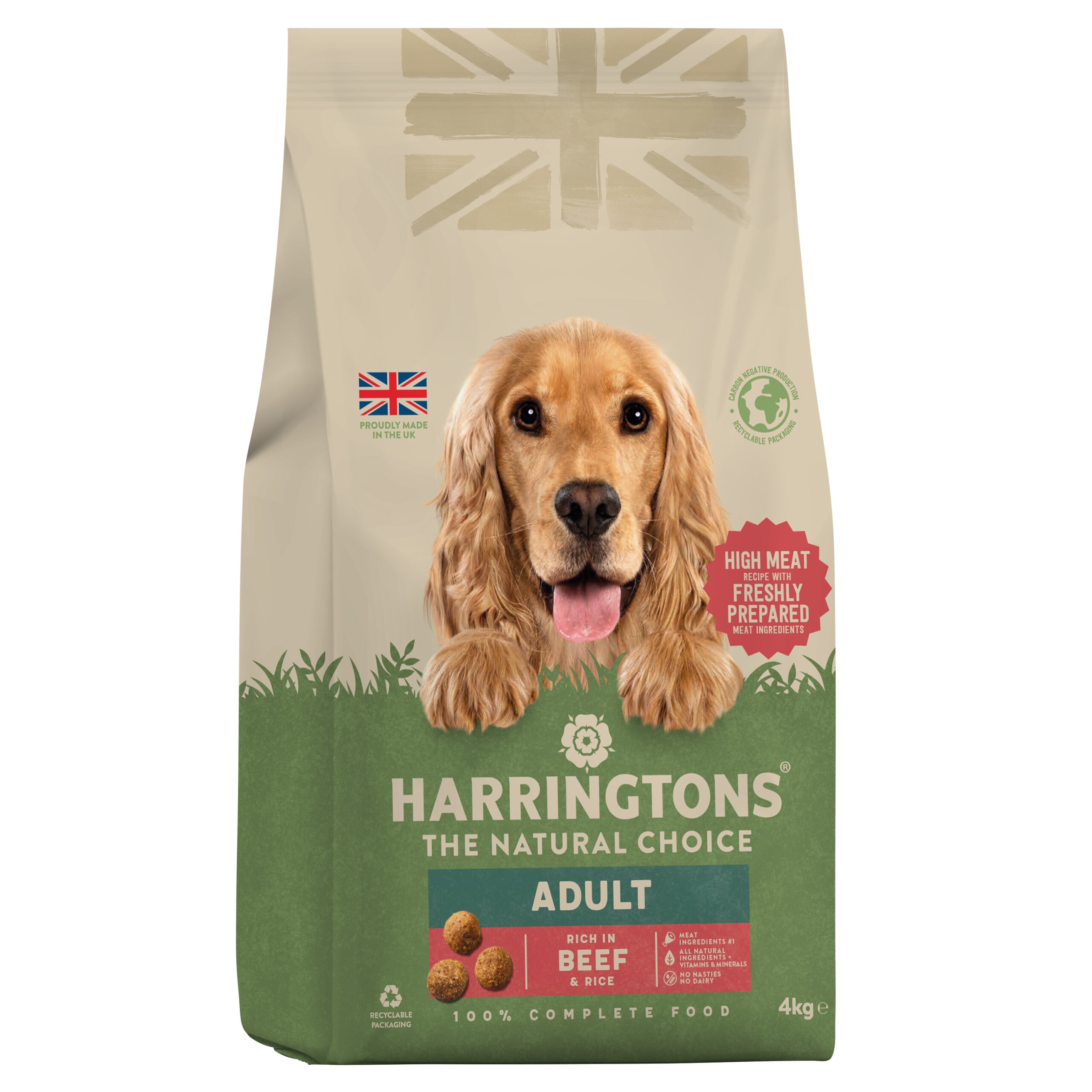 Harringtons Dog Beef & Rice 3x4kg