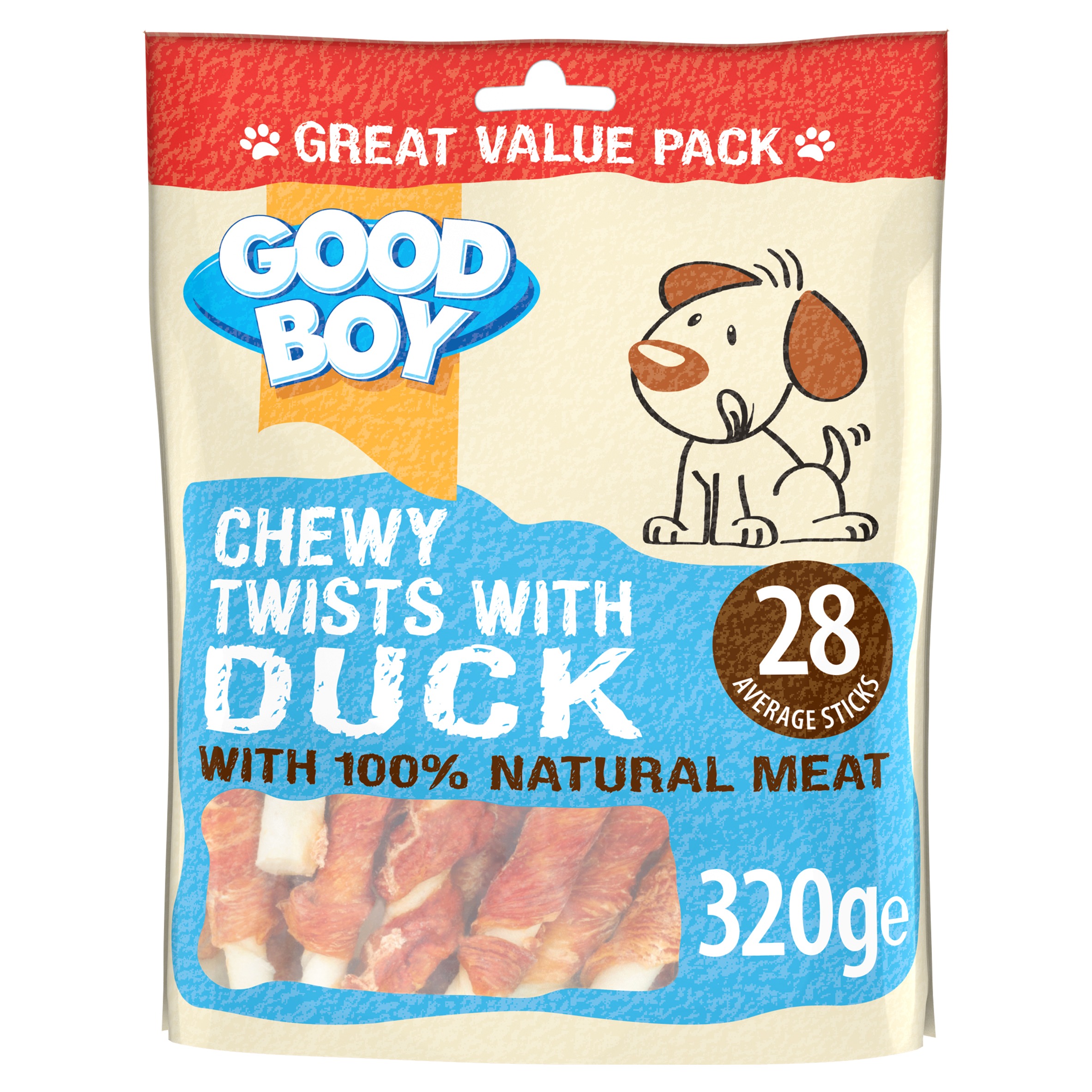 Good Boy Chewy Twists with Duck 5x320g