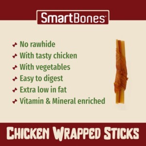 SmartBones Chick Wrap Stick Med 5pc x 11