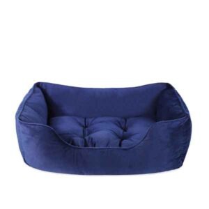 Rosewood 40 Winks Velvet Navy Box Bed M