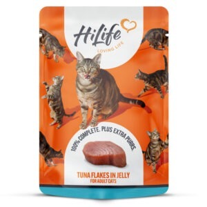 HiLife Cat Pch Tuna Flakes Jel 18x70g