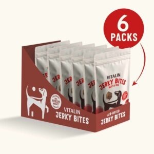 Vitalin Jerky Bites Beef Treats 6x70g