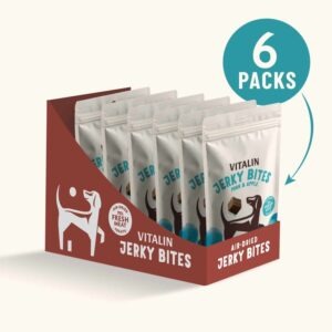 Vitalin Jerky Bites Pork Treats 6x70g