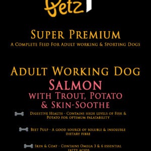 Super Premium Salmon Trout Potato Skin-Soothe Working Dog
